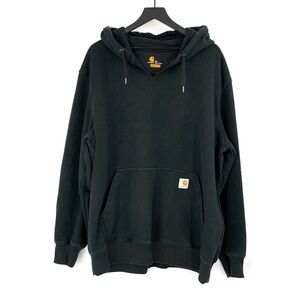 CARHARTT *Customized Rain Defender Paxton Heavyweight Hooded Sweatshirt Black XL